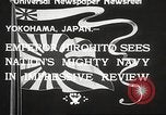 Image of Emperor Hirohito in naval uniform Yokohama Japan, 1934, second 3 stock footage video 65675061006