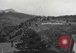 Image of huge statue of Christ Denver Colorado USA, 1934, second 42 stock footage video 65675061010