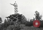 Image of huge statue of Christ Denver Colorado USA, 1934, second 52 stock footage video 65675061010