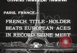 Image of swimmer Jean Taris Paris France, 1934, second 5 stock footage video 65675061014