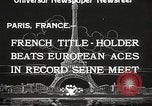 Image of swimmer Jean Taris Paris France, 1934, second 11 stock footage video 65675061014