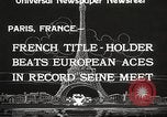 Image of swimmer Jean Taris Paris France, 1934, second 12 stock footage video 65675061014