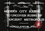 Standbild Arbeitnehmer Herculaneum Italien, 1932, aus Sekunde 1 historischem Filmmaterial Videoclip 65675061020