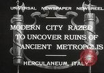 Standbild Arbeitnehmer Herculaneum Italien, 1932, aus Sekunde 3 historischem Filmmaterial Videoclip 65675061020