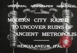 Standbild Arbeitnehmer Herculaneum Italien, 1932, aus Sekunde 4 historischem Filmmaterial Videoclip 65675061020