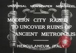 Standbild Arbeitnehmer Herculaneum Italien, 1932, aus Sekunde 7 historischem Filmmaterial Videoclip 65675061020
