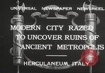 Standbild Arbeitnehmer Herculaneum Italien, 1932, aus Sekunde 8 historischem Filmmaterial Videoclip 65675061020