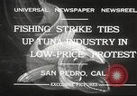 Standbild Fischer San Pedro California USA, 1932, aus Sekunde 3 historischem Filmmaterial Videoclip 65675061021