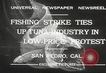 Standbild Fischer San Pedro California USA, 1932, aus Sekunde 12 historischem Filmmaterial Videoclip 65675061021