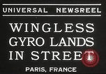 Image avion gyro aptères Paris France, 1934, de la seconde 3 séquences d'archives historiques vidéo 65675061026