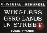 Image avion gyro aptères Paris France, 1934, de la seconde 5 séquences d'archives historiques vidéo 65675061026