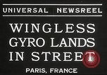 Image avion gyro aptères Paris France, 1934, de la seconde 6 séquences d'archives historiques vidéo 65675061026