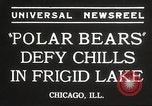Immagine di Orso Pplar nuotare Chicago Illinois USA, 1934, secondo 5 filmato di repertorio 65675061029