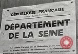 Standbild Französische Streitkräfte des Inneren Paris Frankreich, 1944, aus Sekunde 30 historischem Filmmaterial Videoclip 65675061110