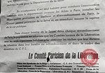Standbild Französische Streitkräfte des Inneren Paris Frankreich, 1944, aus Sekunde 34 historischem Filmmaterial Videoclip 65675061110