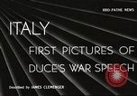 Standbild Benito Mussolini Rom Italien, 1940, aus Sekunde 1 historischem Filmmaterial Videoclip 65675061114