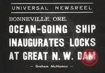 Standbild Frachter Charles L Wheeler Bonneville Oregon USA, 1938, aus Sekunde 4 historischem Filmmaterial Videoclip 65675061115