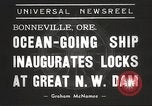 Standbild Frachter Charles L Wheeler Bonneville Oregon USA, 1938, aus Sekunde 6 historischem Filmmaterial Videoclip 65675061115