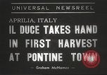 Image of Benito Mussolini Aprilia Italy, 1938, second 5 stock footage video 65675061117
