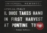 Image of Benito Mussolini Aprilia Italy, 1938, second 6 stock footage video 65675061117