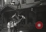 Image of burning building Camden New Jersey USA, 1940, second 25 stock footage video 65675061126