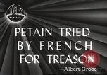 Image of Philippe Petain Paris France, 1945, second 1 stock footage video 65675061128
