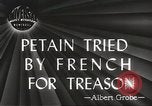 Image of Philippe Petain Paris France, 1945, second 3 stock footage video 65675061128