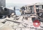 Image of wrecked locomotive Sicily Italy, 1943, second 13 stock footage video 65675061157