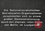 Image of National Socialist Factory Cell Organization gathering in Berlin Berlin Germany, 1933, second 1 stock footage video 65675061179