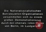 Image of National Socialist Factory Cell Organization gathering in Berlin Berlin Germany, 1933, second 5 stock footage video 65675061179