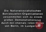 Image of National Socialist Factory Cell Organization gathering in Berlin Berlin Germany, 1933, second 6 stock footage video 65675061179