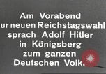 Image of Hitler arrives Koenigsberg in Lufthansa JU 52 airplane "Richtofen" Germany, 1933, second 9 stock footage video 65675061180