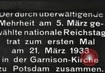 Image of New Reichstag holds first meeting in Garrison Church, Potsdam Potsdam Germany, 1933, second 1 stock footage video 65675061181