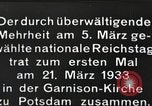 Image of New Reichstag holds first meeting in Garrison Church, Potsdam Potsdam Germany, 1933, second 6 stock footage video 65675061181