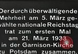 Image of New Reichstag holds first meeting in Garrison Church, Potsdam Potsdam Germany, 1933, second 9 stock footage video 65675061181