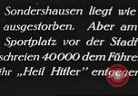 Image of Hitler speaks to crowd at Sonderhausen Sports Stadium Germany, 1932, second 23 stock footage video 65675061183