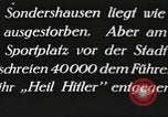 Image of Hitler speaks to crowd at Sonderhausen Sports Stadium Germany, 1932, second 24 stock footage video 65675061183