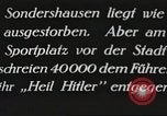 Image of Hitler speaks to crowd at Sonderhausen Sports Stadium Germany, 1932, second 26 stock footage video 65675061183