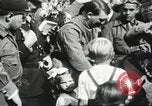 Image of Hitler speaks to crowd at Sonderhausen Sports Stadium Germany, 1932, second 43 stock footage video 65675061183