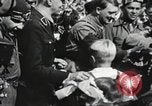 Image of Hitler speaks to crowd at Sonderhausen Sports Stadium Germany, 1932, second 50 stock footage video 65675061183