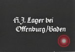 Standbild Hitler Youth Camp Offenburg Deutschland, 1942, aus Sekunde 3 historischem Filmmaterial Videoclip 65675061196