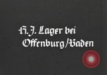 Standbild Hitler Youth Camp Offenburg Deutschland, 1942, aus Sekunde 5 historischem Filmmaterial Videoclip 65675061196