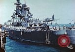 Standbild US-Kriegsschiffe in einem Zweiten Weltkrieg Task Force Pacific Theater, 1944, aus Sekunde 33 historischem Filmmaterial Videoclip 65675061220