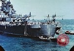 Standbild US-Kriegsschiffe in einem Zweiten Weltkrieg Task Force Pacific Theater, 1944, aus Sekunde 39 historischem Filmmaterial Videoclip 65675061220