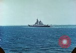 Standbild US-Kriegsschiffe in einem Zweiten Weltkrieg Task Force Pacific Theater, 1944, aus Sekunde 49 historischem Filmmaterial Videoclip 65675061220
