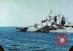 Standbild US-Kriegsschiffe in einem Zweiten Weltkrieg Task Force Pacific Theater, 1944, aus Sekunde 55 historischem Filmmaterial Videoclip 65675061220