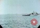 Standbild US-Kriegsschiffe in einem Zweiten Weltkrieg Task Force Pacific Theater, 1944, aus Sekunde 62 historischem Filmmaterial Videoclip 65675061220