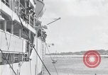 Image of survivors of USS Indianapolis CA-35 Peleliu Palau Islands, 1945, second 18 stock footage video 65675061230