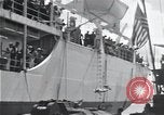 Image of survivors of USS Indianapolis CA-35 Peleliu Palau Islands, 1945, second 36 stock footage video 65675061230