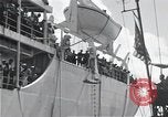 Image of survivors of USS Indianapolis CA-35 Peleliu Palau Islands, 1945, second 42 stock footage video 65675061230
